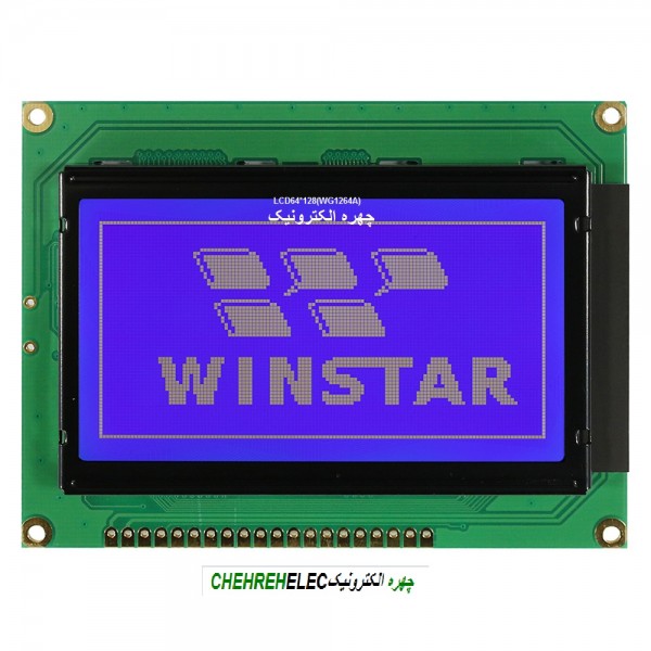 LCD گرافیکی 64*128 بک لایت ابی WG12864A-TMI-V-N  وین استار